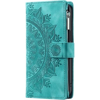 Comfycase Samsung Galaxy A25 Mandala Wallet Groen