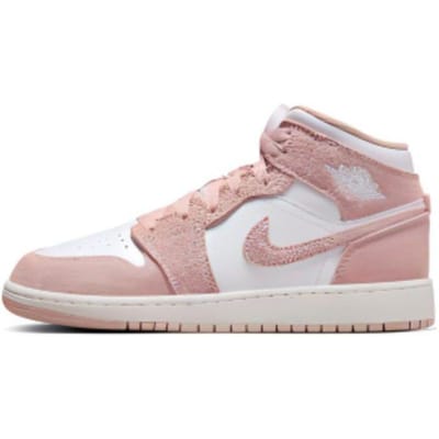 Air Jordan 1 Mid SE GS Legend Pink Kindersneakers Wit Zeil FN7432-161 38.5