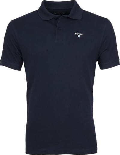 Barbour Basic Polo Donkerblauw - Maat M - Heren