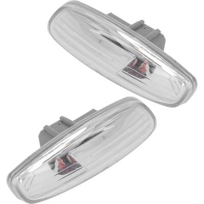 2 pièces Feu clignotant de rétroviseur latéral 6325G5 Remplacement d'indicateur de clignotant de rétroviseur pour Peugeot 207 308 3008 5008 white