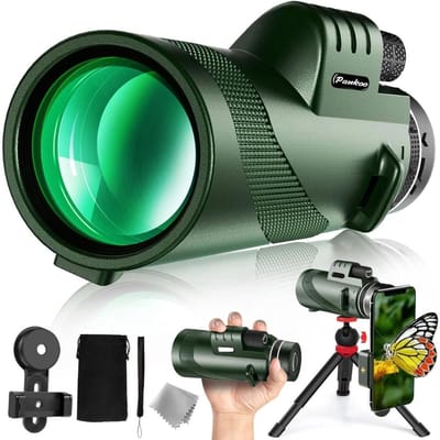 Thuys – Monokijkers – Verrekijker – Monoculair met Statief – 8cm x 9cm x 10cm – Groen
