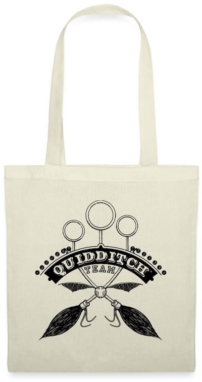 Harry Potter Quidditch Team black Tas Van Stof Schoudertas