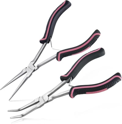 Punttang Set 2 Stuks 18 cm voor Sieraden Maken - Gladde Bekken en Ergonomisch Ontwerp