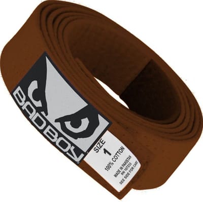 Bad Boy Adult BJJ Rank Belt Braziliaans jiu jitsu Bruin