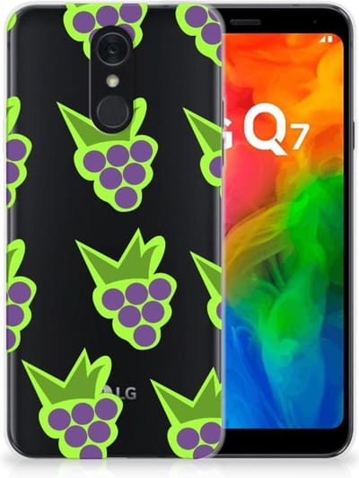 LG Q7 Siliconen Case Druiven