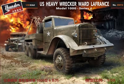 Thunder Model Modelbouwpakket Militaire voertuigen - 35012 Ward LaFrance M1000 series 4 USA - Zwaar Militair Bergingsvoertuig Vrachtwagen Plastic - 1:35 - Modelbouw