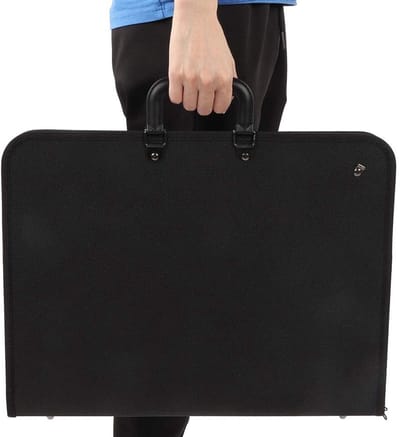 Dailygoods- Tekenbordtas - Draagbare PVC tas - Documententas - Opslag voor schildergerei - A3 formaat - Grote capaciteit - Duurzaam en gemakkelijk schoon te maken