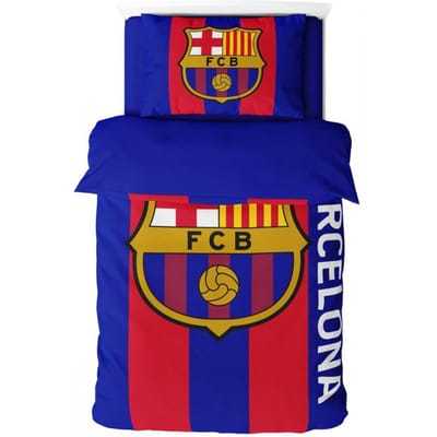 FC Barcelona beddengoed set 135x200 + 50x75 cm microvezel 119122 veelkleurig