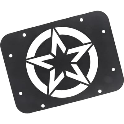 Plaque de remplissage pour suppression de ventilation de hayon Motif étoile Convient pour JK JKU 07-17 black