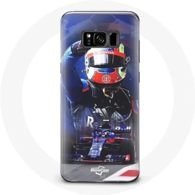 Case voor Samsung Galaxy S8 Formule 1 Pierre Gasly F1 Racing Driver Rood Blauw