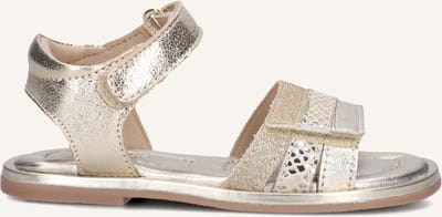 Ton & Ton Meisjes Platte sandalen - Stina - Goud - Leer - Platte zool - Maat 27
