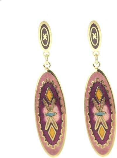 Behave - Oorhangers dames - bruin - 4,8 cm