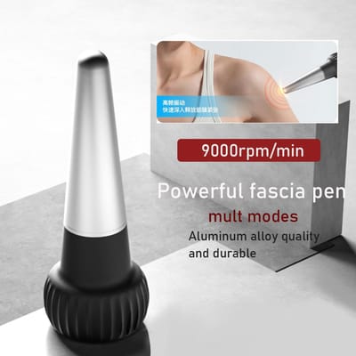 Stylo Fascia Puissant Acupuncture Outil de Massage des Tissus Profonds Pénétration Réflexologie Outil de Massage Corporel Stylo Sonde Ponctuelle Bâton de Massage Musculaire gray
