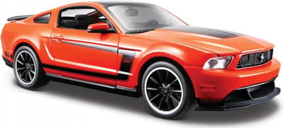 Maisto Modelauto Ford Mustang - Boss 302 2012 - oranje - 20 x 8 x 6 cm - Schaal 1:24 - speelgoedauto