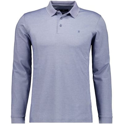 Ragman Polo Soft Knit Modern Fit Easy Care Duivenblauw / male