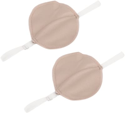2-Stuks Oksel zweetabsorberende pads - Oksel beschermende pads - Zweetabsorberende pads - Anti-transpirant patches - Wasbaar - Anti-zweet, zweetabsorptie en deodoriserend - Geschikt voor mensen die gemakkelijk zweten, comfortabel en ademend - Beige