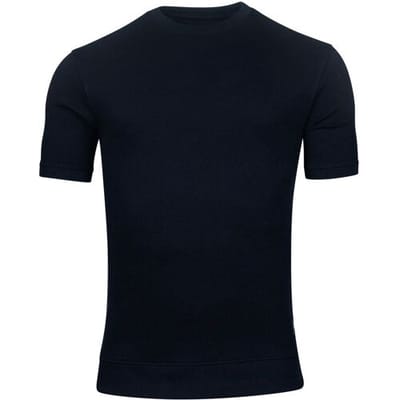 Giordano Trui Amalfi Sweat Doubleface Knit Short Sleeve Navy / male