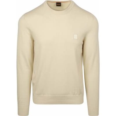 BOSS Pullover Kanovano Off White - Maat XXL - Heren - Pullovers