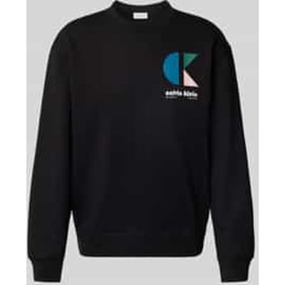 Sweatshirt met labelprint