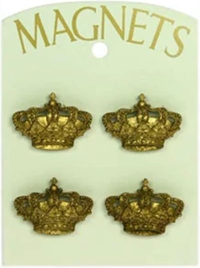 Magneetjes Kroon, set van 4 4x3cm