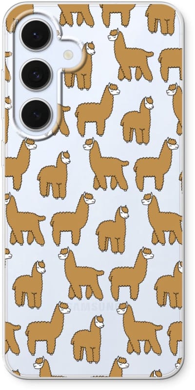 Case Company® - Hoesje geschikt voor Samsung Galaxy S24 FE hoesje - Alpacas - Soft Cover Telefoonhoesje - Bescherming aan alle Kanten en Schermrand