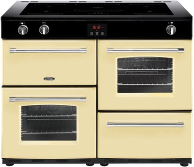 Belling Farmhouse 110 Ei Range cooker Zone van inductiekookplaat Crème