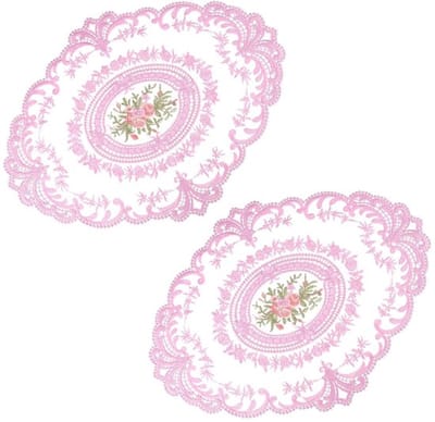 Decoratieve tafelmatten met lusjes - Lavendraal - NTHProducts