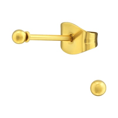 Aramat Jewels - Bolletjes oorbellen - Goudkleur- Minimalistisch design
