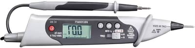 Digitale Multimeter - Multitester Spanningsmeter - Elektrische Metingen - Robuuste Behuizing - CAT III 250 V - Grijs