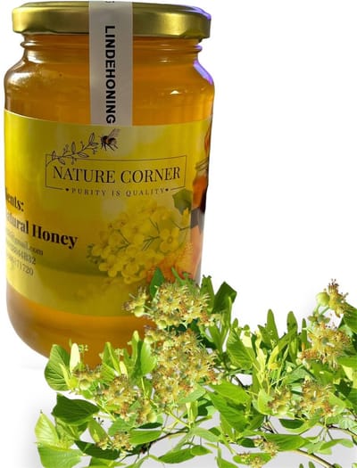 Lindehoning | Linden Honey | Miel de Tilleul | عسل الزيزفون – 100% Puur & Natuurlijk | Rauw & Onverhit | 1000g