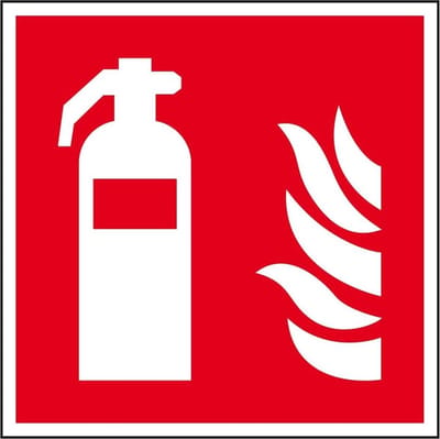Brandblusser bord - aluminium - 200 x 200 mm - F001