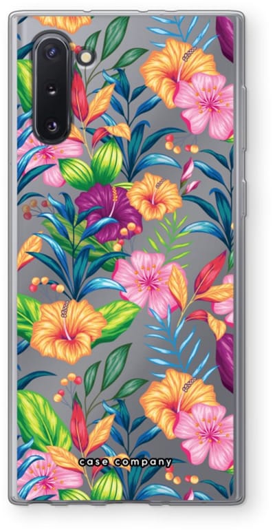Case Company® - Hoesje geschikt voor Samsung Galaxy Note 10 hoesje - Tropisch 2 - Soft Cover Telefoonhoesje - Bescherming aan alle Kanten en Schermrand