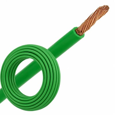 Montagedraad VDS 0.75mm² (H05V-K) 70° groen - per rol 100 meter (29107)