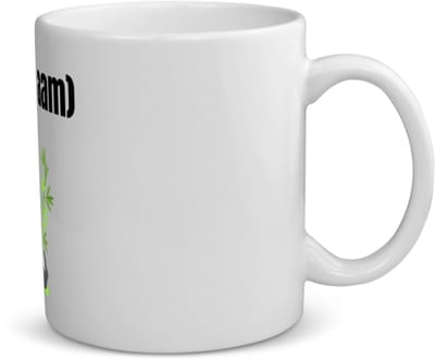 Akyol - liggende panda en bamboe met eigen naam koffiemok - theemok - Panda - panda liefhebbers - iemand die houdt van panda's - verjaardag - cadeau - kado - 350 ML inhoud