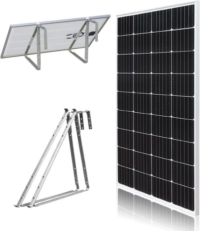 Zonnepaneel Set - Zonne-energie Paneel - Off-grid Stroomvoorziening - Hoge Efficiëntie Monokristallijn - 100 Watt - Zwart