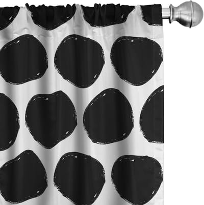 ABAKUHAUS stippen – Gordijnen – 2x75x225 cm – mikrofaser, halfschaduw