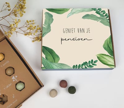 Bloembommetjes - PENSIOEN - Zaadjes - Cadeau pensioen - jungle - geniet van je pensioen - Zaad