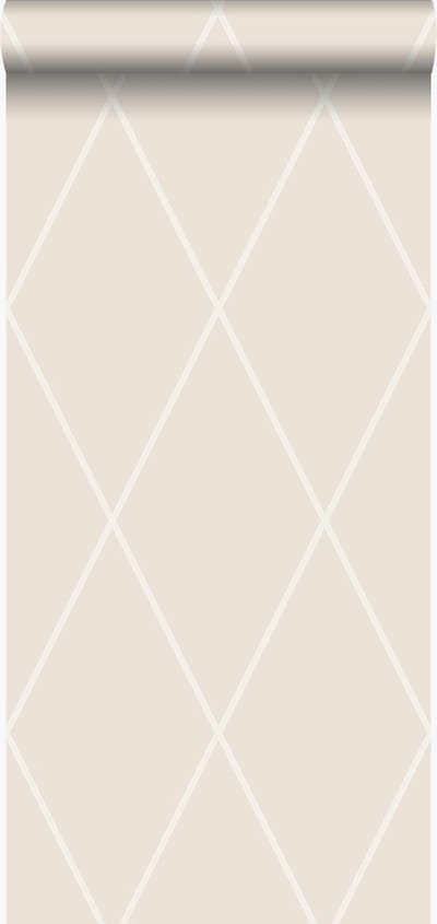 Origin Wallcoverings behang ruiten beige - 53 cm x 10.05 m - 345719