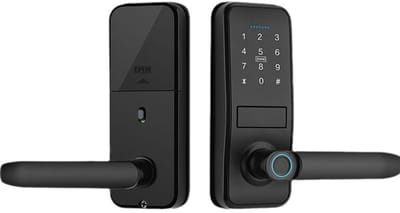 Slimme Vergrendeling | Sleutelloze Toegang | Matte Zwarte Handgreep | Elektronisch Toetsenbord | Vingerafdruk | Touchscreen Toetsenbord | Biometrisch | Bluetooth