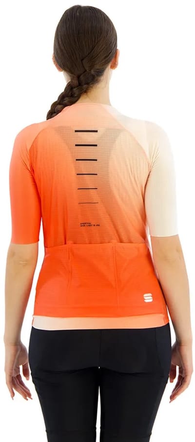 Sportful Light Korte Mouw Wielertrui Oranje M Vrouw