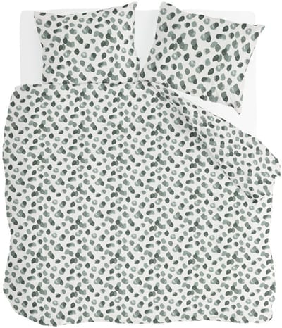 Byrklund Dekbedovertrek Spotty Animal - 200x220 - 100% Katoen - Groen