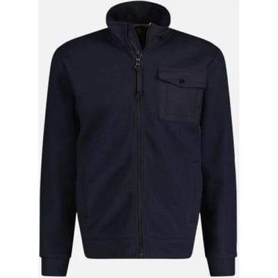 Lerros Vest Sweat Vest In Fleece Look  22o4568 486 Mannen Maat - M
