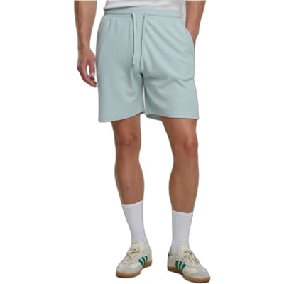 Urban Classics - Waffle Sweat Korte broek - S - Mintgroen