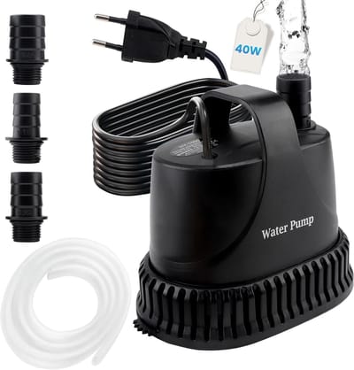 Dompelpomp 3000 L/u stille waterpomp met regelbare waterstroom en droogloopbeveiliging 40W 3 m