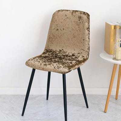 1 stuk glanzende fluwelen stoffen stoelhoezen barstoelhoes hoes korte maat stoelhoes stoelhoezen voor woonkamer 1 Piece