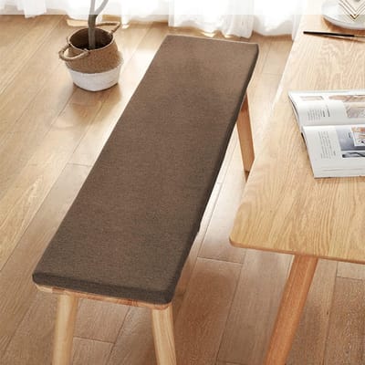 Tuinbank Kussen - Terraskussen Zitkussen - Comfortabel Zitten - Hoge Dichtheid Schuim - 180x30x3 cm - Bruin