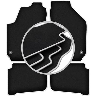 CARLUX-SILVER automatten voor: Seat Ibiza III 6L hatchback (2002-2008)