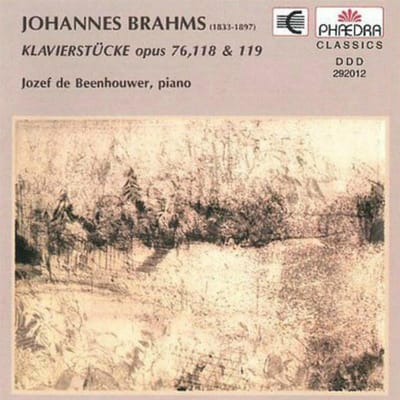 Jozef De Beenhouwer - Brahms: Klavierstucke Opus 76, 118 & 119 (CD)