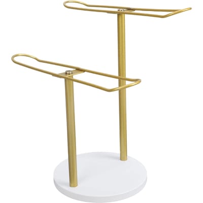 Support Organisateur de Bandeau T Bar Organisation et Rangement Présentoir pour Accessoires de Cheveux Rangement pour Filles Femmes Doré