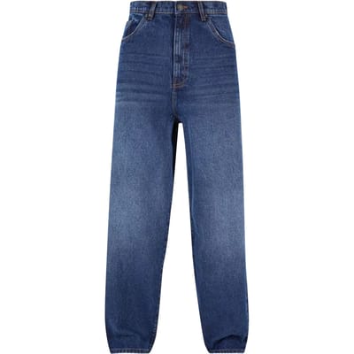 Urban Classics - Heavy Ounce Baggy Fit Jeans Wijde broek - Taille, 30 inch - Donkerblauw
